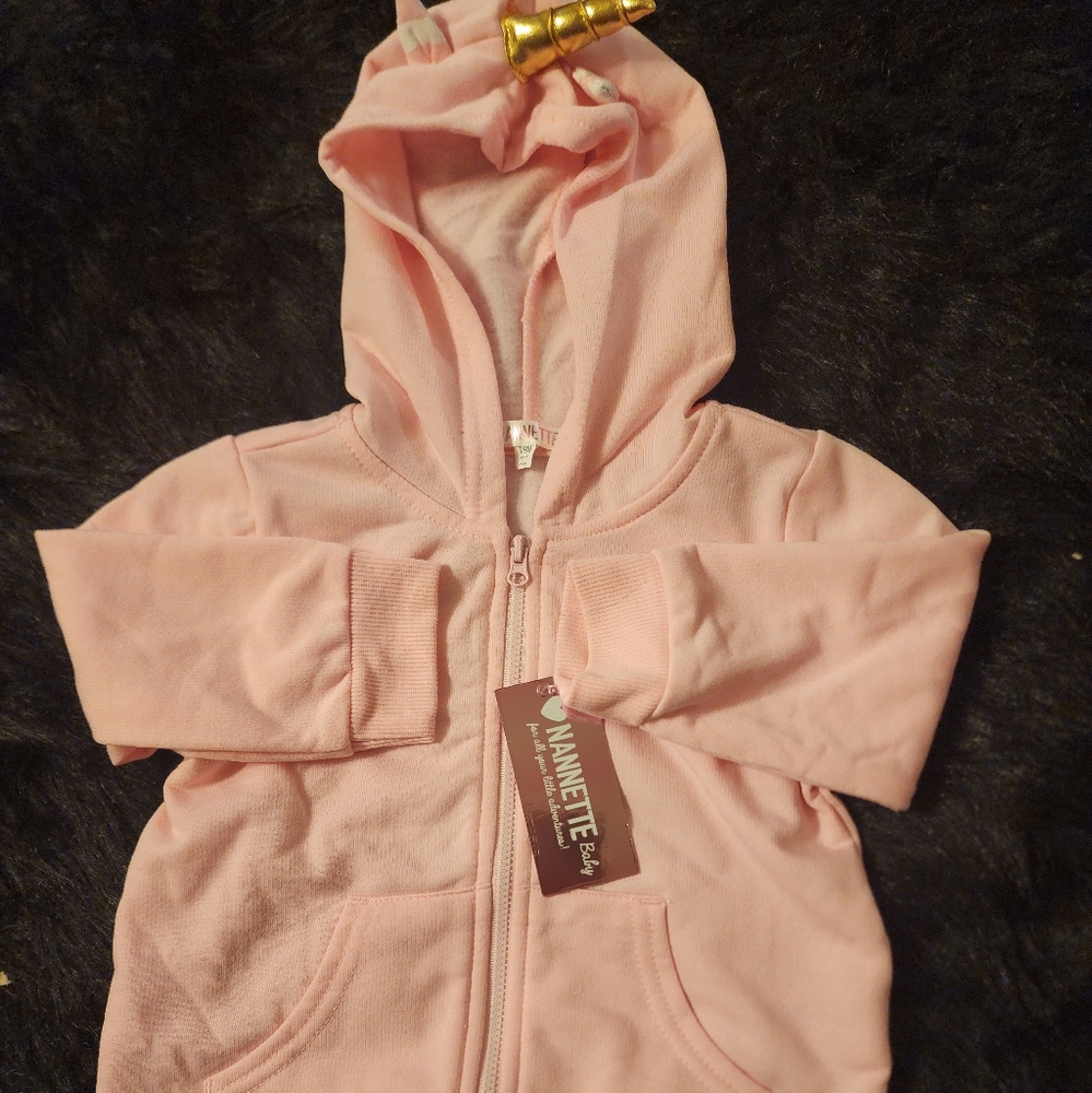 Infant pink 💗 hoodie by Nannette